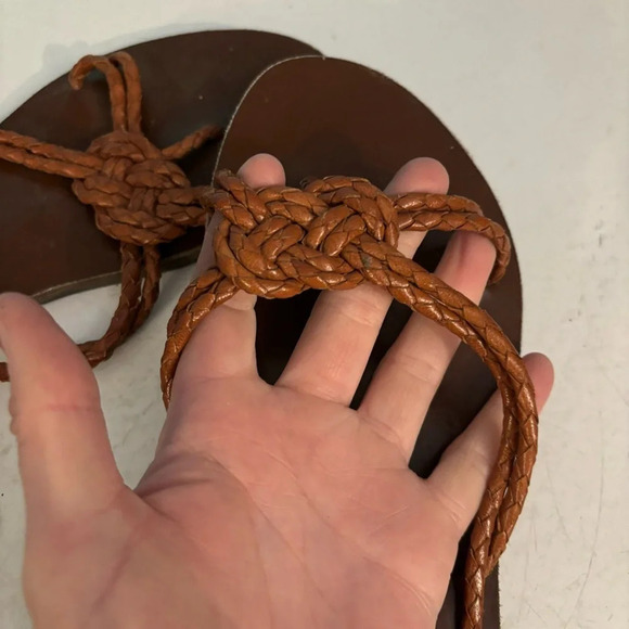 🛍️3/$30 Ecoté women’s braided strappy‎ sandal in size  7 - Picture 8 of 9
